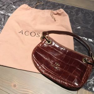 Acosta Alligator small brown ladies purse